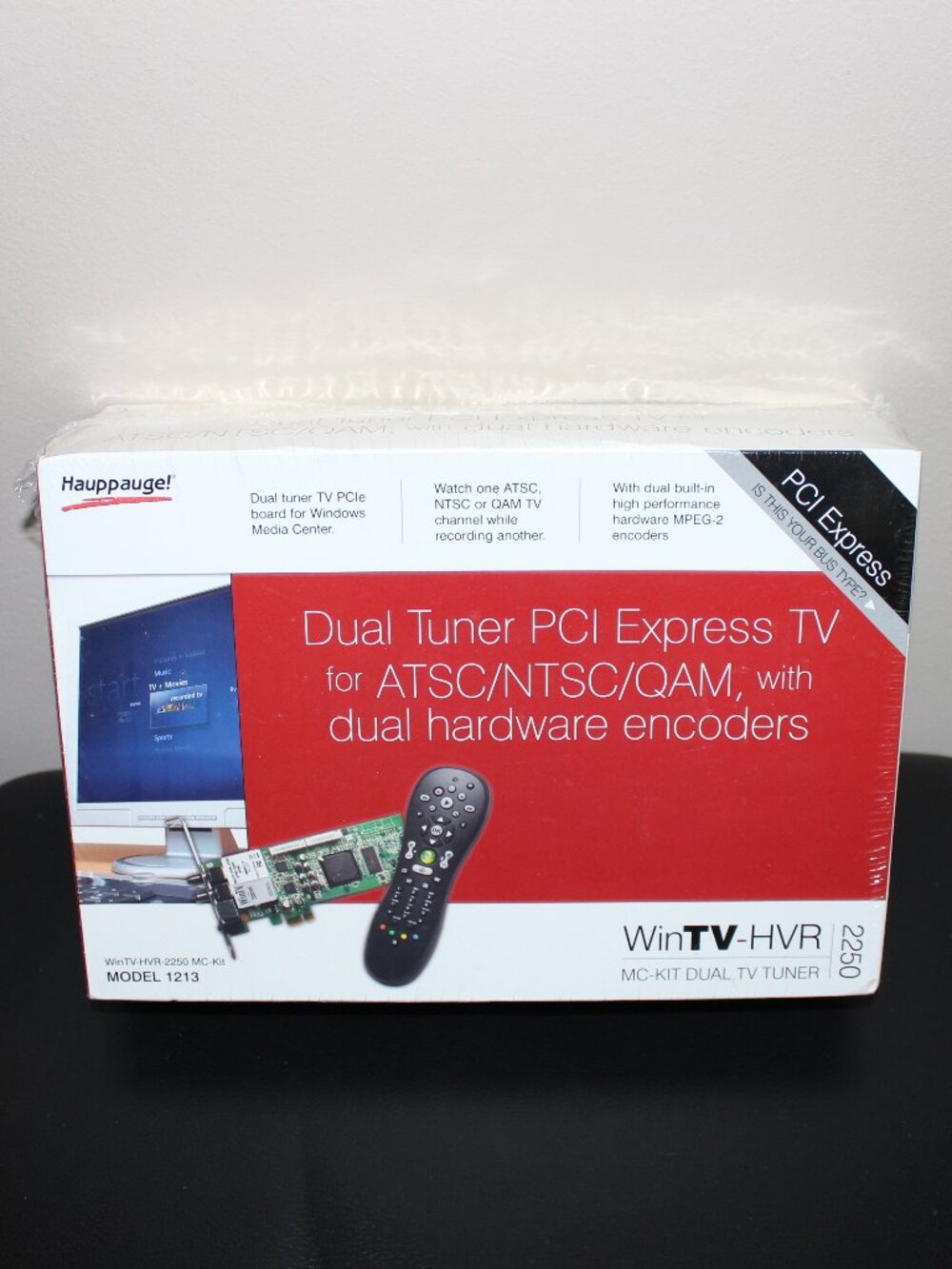 new sealed❤️Hauppauge WinTV HVR 2250 MC-Kit Dual Tuner PCI Express TV Model 1213
